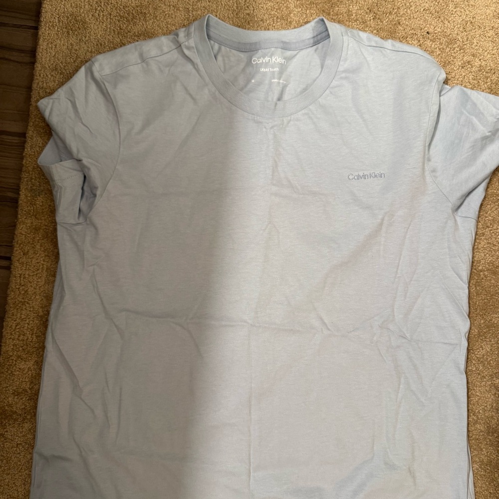 Calvin Klein Men's Soft Gray Short Sleeve Tee